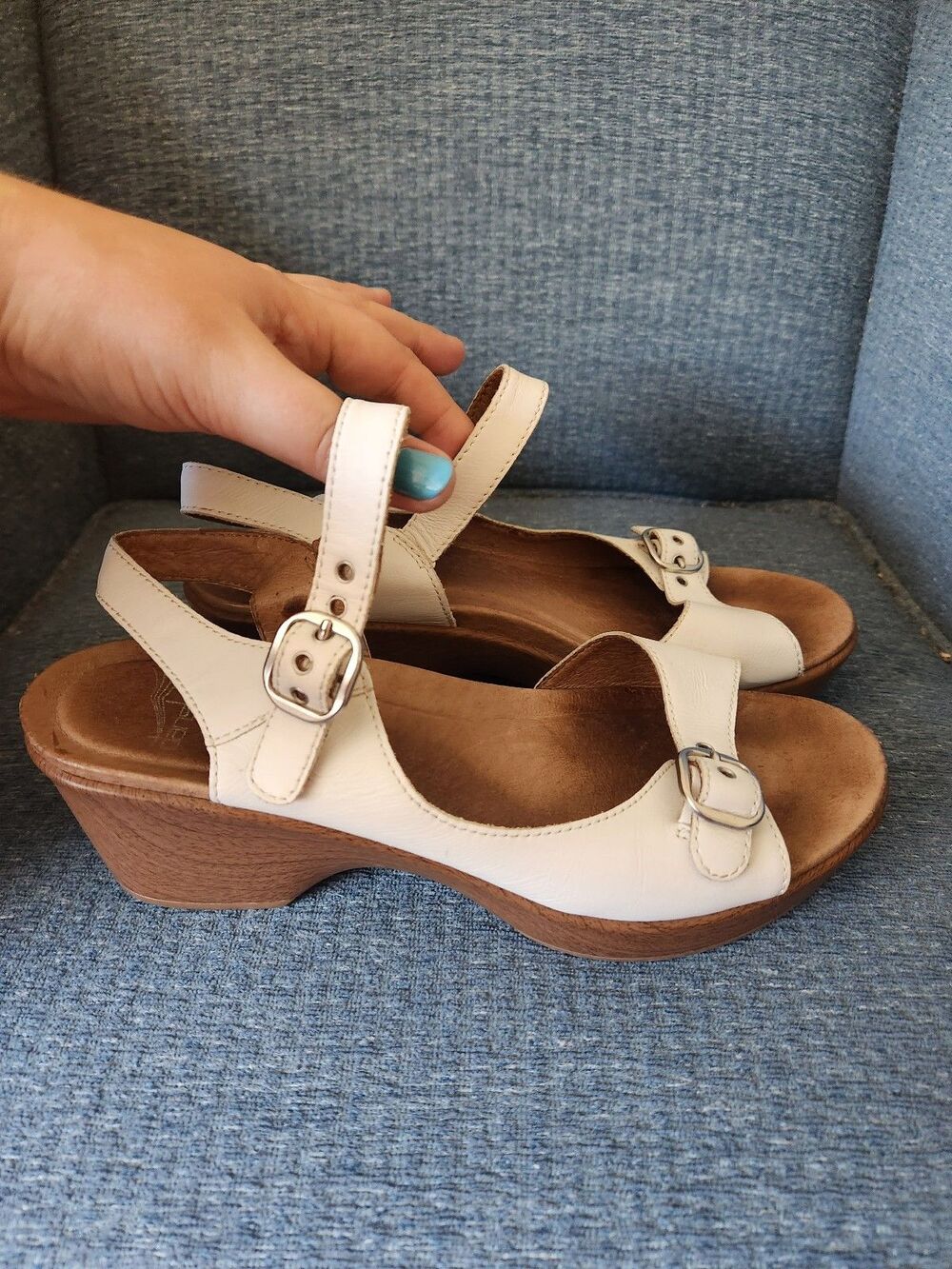 Dansko "Joanie" Sandals Brown & White Size 39 US 8.5